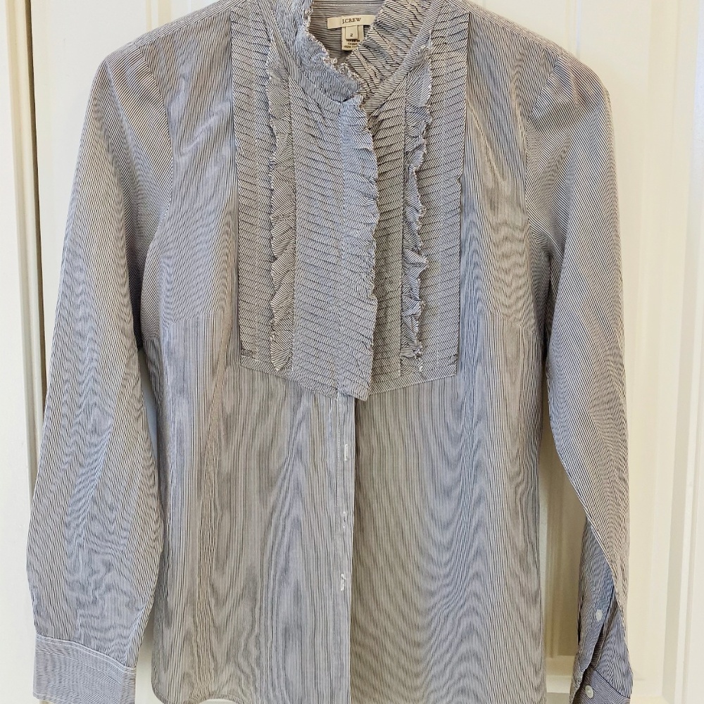 J.Crew Ruffled Button-Down Shirt